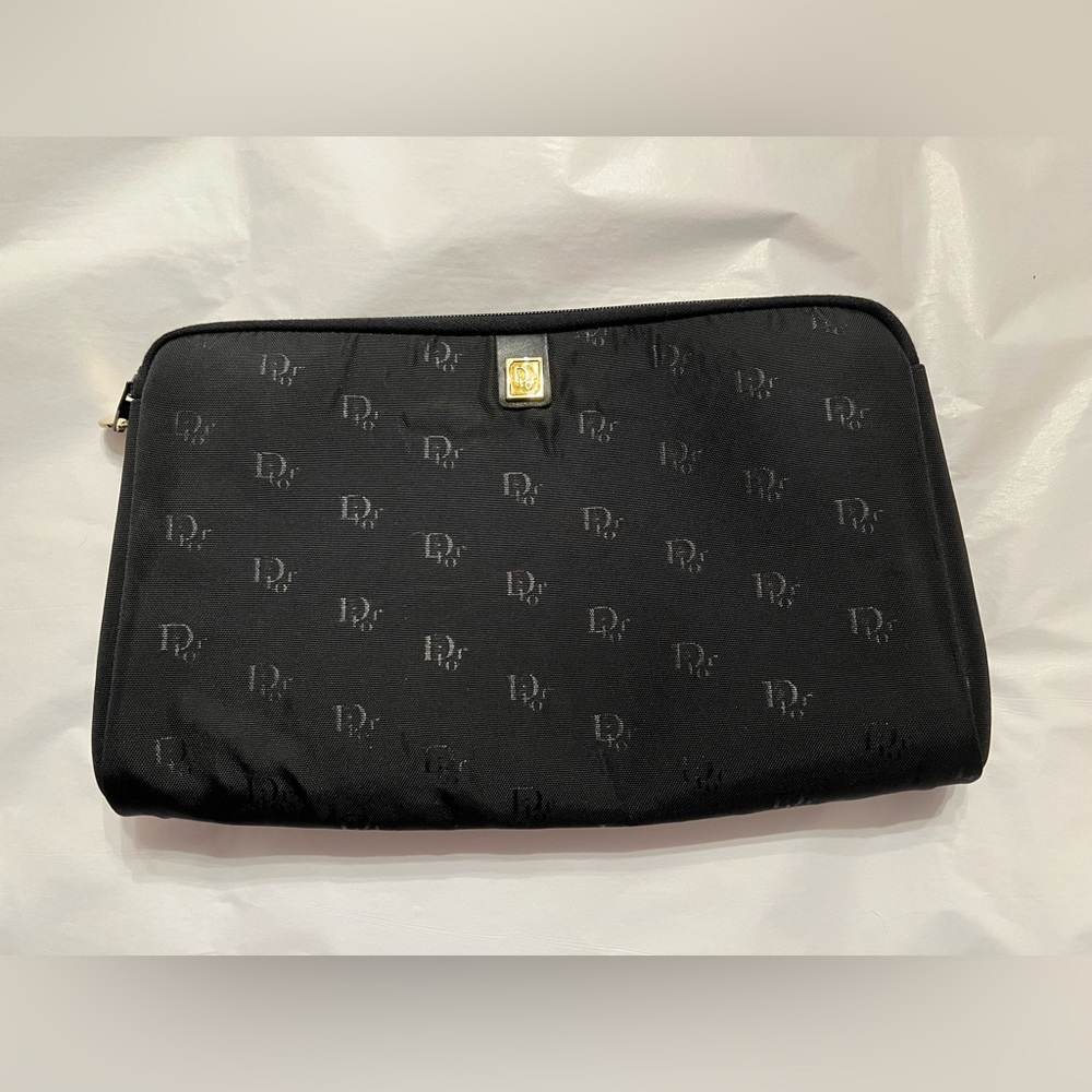 Dior clutch, black with gold HW, AS IS